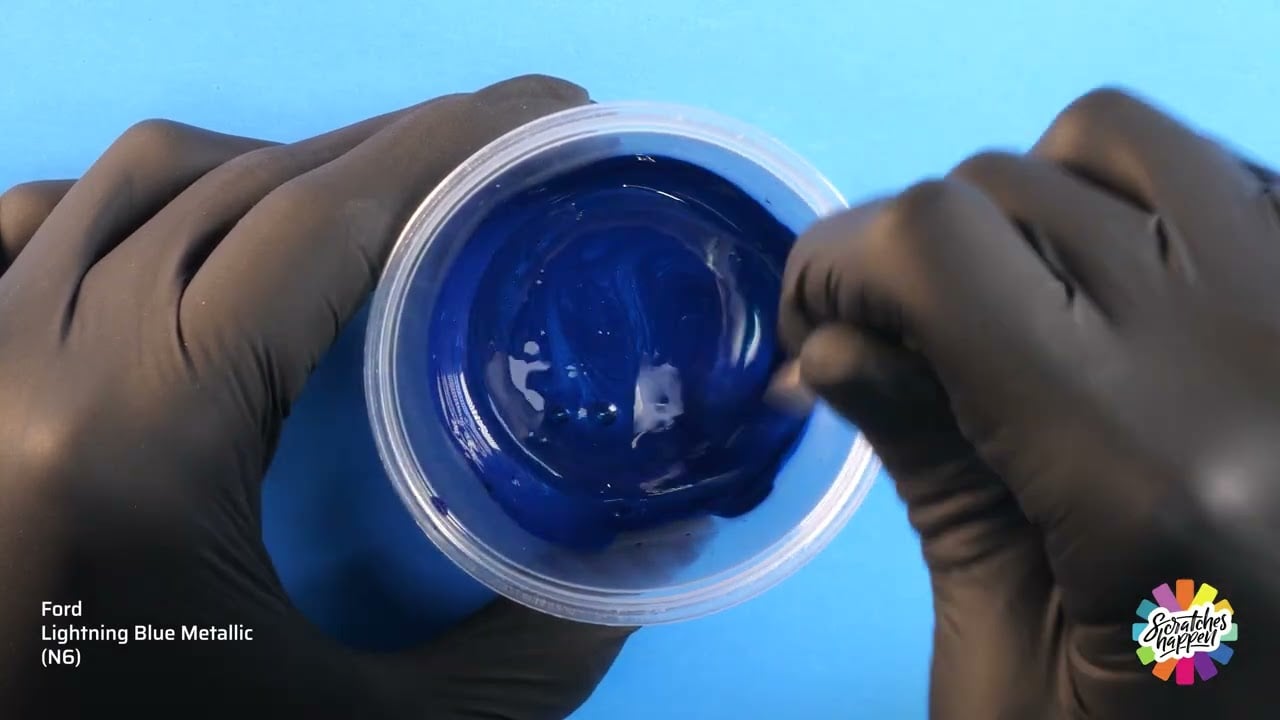 Ford Lightning Blue Metallic (N6) Touch Up Paint — OEM Formula Color Mixing