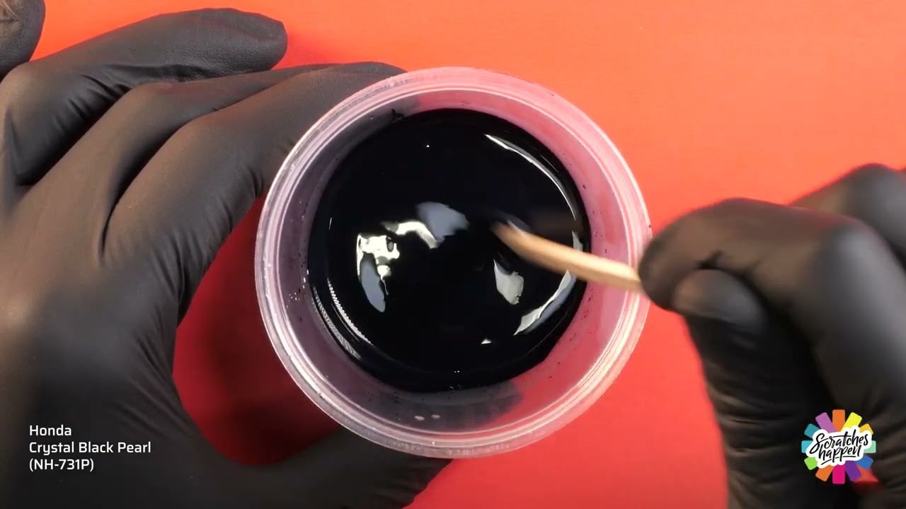 Honda Crystal Black Pearl (NH-731P) Touch Up Paint — OEM Formula Color Mixing